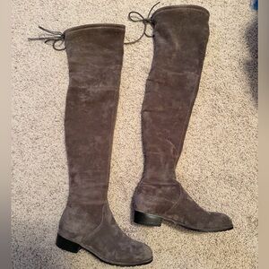 Kaitlyn Pan Over-the-Knee Boots - Taupe